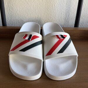 THOM BROWNE rubber pool slide sandals NEW Unisex EU40